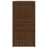 Design Pflanzkübel 2 Stk. Braun 40x40x80 cm Poly Rattan, Produktbild-Vorschau 6
