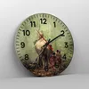 Wanduhr - Rund - Glasuhr - Elefant Dschungel Nebel - Produktbild-Vorschau 4