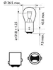Philips 48159773, 21 W, 12 V, P21/5W, Halogén, 10 kusov Náhľad obrázku produktu 3