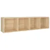 vidaXL Bücherregal/TV-Schrank Sonoma-Eiche 36x30x143 cm Produktbild-Vorschau 9