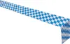 50m x 0,20m JUNOPAX® Papier Tischband Raute weiß-blau Produktbild-Vorschau 2