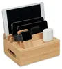 Relaxdays Ladestation, für Apple Watch, Bambus, HxBxT 11 x Produktbild-Vorschau 1