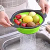 Faltbarer Seiher Sieb Abtropfsieb Nudelsieb Größe S, (Grün) Produktbild-Vorschau 8