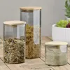 KELA Úložný box sklo / dřevo NEA 2 l KL-10779 Náhled obrázku produktu 2