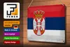 Blechschild Flagge Serbien 30x20cm Flag of Serbia Vintage Produktbild-Vorschau 3