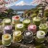 12er Set Matcha Gläser 360ml Wellendesign Trinkglas Latte Produktbild-Vorschau 2