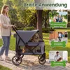 Składany wózek dla psów COSTWAY, wózek dla psów do 40 kg, Podgląd zdjęcia produktu 8