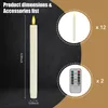 OZAVO LED-Kerzen, flammenlose LED-Kerzen, 12er-Pack mit Produktbild-Vorschau 7