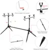 Lixada Adjustable Retractable Carp Fishing Rod Pod Stand Produktbild-Vorschau 3