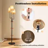 COSTWAY Stehlampe 175cm, 3 flammige Stehleuchte mit Produktbild-Vorschau 7