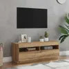 vidaXL TV-Schrank mit LED-Leuchten Artisan-Eiche 100x35x40 Produktbild-Vorschau 2