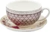 Porcelanowy Dzbanek 450ml z Filiżanką i Podstawką Elegancki Podgląd zdjęcia produktu 12