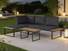 Gartenmöbel Ecksofa mit Holzimitatdekor "Liora" - 4 Produktbild-Vorschau 2