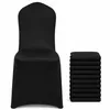 10er Set Stuhlhussen Schwarz, elastische Stretch Produktbild-Vorschau 1