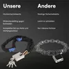 H&S Kettenschloss Motorradschloss - 6mm x 1,2m Kette - Produktbild-Vorschau 6