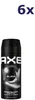 6x Axe Deodorant Bodyspray Black 150 ml Produktbild-Vorschau 1