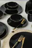 Zestaw naczyń Keramika - Ege Black/Gold - 30 elementów - 6 Podgląd zdjęcia produktu 1
