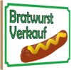 vianmo Holzschild 20x30 cm Bratwurst Verkauf Restaurant Produktbild-Vorschau 1