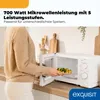 Exquisit MW802, Blat, 20 l, 700 W, obrotowy, Biały Podgląd zdjęcia produktu 3