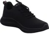 A black Skechers women's sneaker is shown from a side angle against a white background. Produktbild-Vorschau