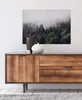 Leinwandbild Bäume Blätter 50 x 70 cm - Wandbild Grün Weiß Produktbild-Vorschau 4