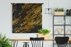 MuchoWow® Wandteppich Wandbehang Marmor - Gold - Schwarz Produktbild-Vorschau 3