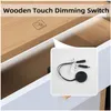DC12V 24V Holzbrett Touch-Schalter LED-Licht Dimmregler Produktbild-Vorschau 2