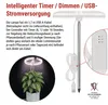 Pflanzenlampe LED Vollspektrum, 39 LEDs, für Innenräume, mit Zeitschaltuhr, dimmbar Anteprima dell’immagine prodotto