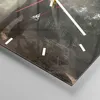Wanduhr - Quadrat - Glasuhr - Elefant Dschungel  - 40x40cm Produktbild-Vorschau 5