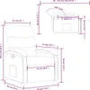 vidaXL Relaxsessel Taupe Stoff Produktbild-Vorschau 9