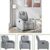 The Living Store Relaxsessel Hellgrau Stoff Produktbild-Vorschau 1