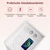 HOMCOM Nachttisch 2er-Set mit Ladestation, offenem Fach für Produktbild-Vorschau 5
