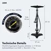 AARON Sport One Fahrradpumpe Standpumpe Schwarz/Grau Produktbild-Vorschau 3