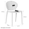 Homestyle4u Gartenstuhl WM Grau 4er Set stapelbar Produktbild-Vorschau 6