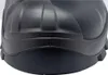 Close-up view of the toe cap of a black work boot. Anteprima dell’immagine prodotto