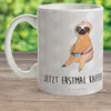 Mr. & Mrs. Panda Kindertasse Faultier Kaffee - Grau Pastell Produktbild-Vorschau 2