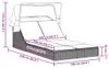 VidaXL 368640, Lounge, Obite siedzisko, Technorattan, Stal, Podgląd zdjęcia produktu 8