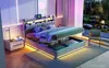 Lit Coffre 160 X 200 Cm Avec LED Et Ports USB, Étagères Voir les images du produit 7