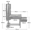 TAINO CHIEF 130 KG Smoker Kohle-Grill Grillkamin Produktbild-Vorschau 13