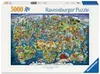 Puzzle pro dospělé 5000 dílků – mapa světa s památkami Náhled obrázku produktu 7