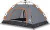 vidaXL Campingzelt 2 Personen Grau und Orange Quick Release Produktbild-Vorschau 1