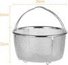 Edelstahl Dampfkorb, Ø 20cm Runde Mesh Dampfgarer Produktbild-Vorschau 2
