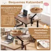 COSTWAY – legowisko dla kota na biurko, legowisko na biurko Podgląd zdjęcia produktu 4