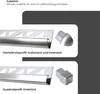 Dalsys Fliesenschiene Eckprofil Quadratprofil Edelstahl Produktbild-Vorschau 7