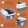XXL Extra hohe Katzentoilette offene Katzenklo mit hohem Produktbild-Vorschau 4