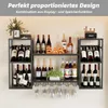 TWSOUL Weinregal Modernes Wand-Weinregal aus Metall mit 3 Produktbild-Vorschau 3