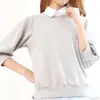Damen 2 Pack Kragen Abnehmbare Hälfte Shirt Bluse In Produktbild-Vorschau 3