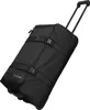 A black rolling travel bag is shown against a white background. Voir les images du produit