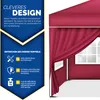 tillvex® 4X Parete laterale rossa per gazebo 3x3m e 3x6m | Anteprima dell’immagine prodotto 2