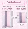 soma Biber Bettwäsche 2 teilig Bettbezug 155 x 220 cm Produktbild-Vorschau 3